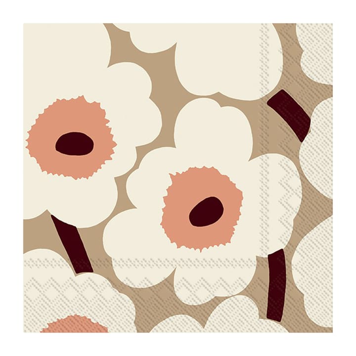 Unikko servetti 33x33 cm 20 kpl - Cream - Marimekko