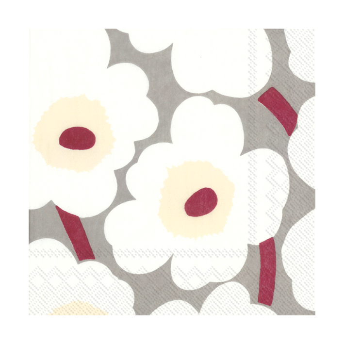 Marimekko Unikko servetti 33×33 cm 20 kpl Cream