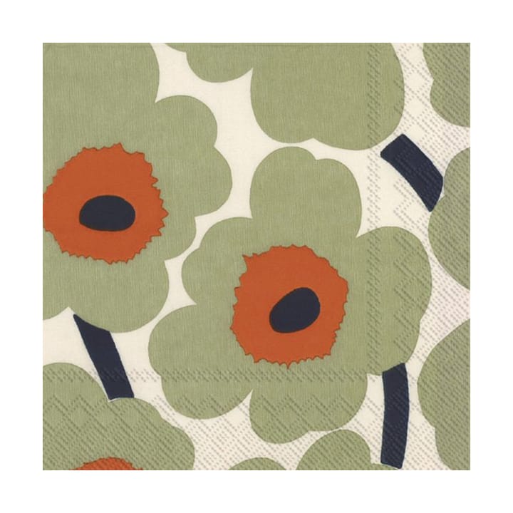 Unikko servetti 33x33 cm 20 kpl, Kerma-appelsiini Marimekko