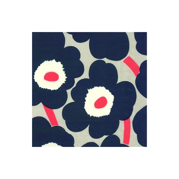 Unikko servetti 33x33 cm 20 kpl - Pellava - Marimekko