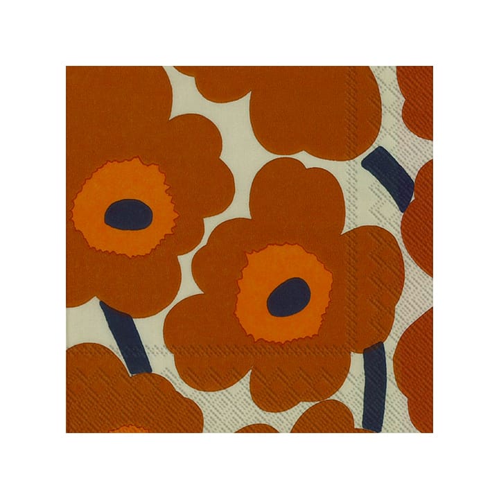 Unikko servetti 33x33 cm 20 kpl - Terracotta - Marimekko