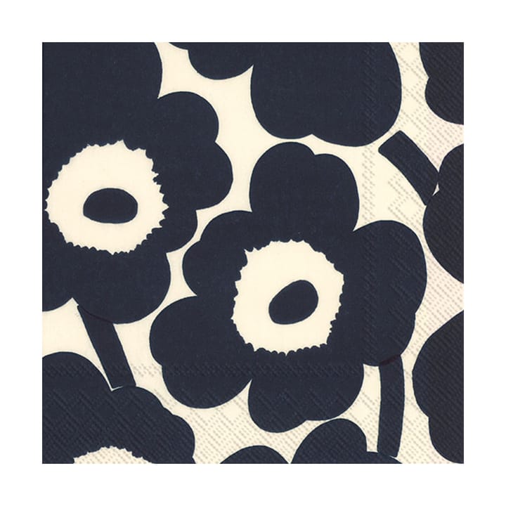 Unikko servetti 33x33 cm 20 kpl - Tummansininen - Marimekko