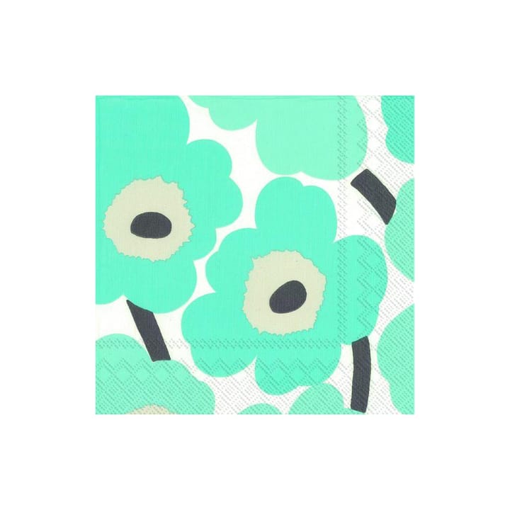 Unikko servetti 33x33 cm 20 kpl - Turkoosi - Marimekko