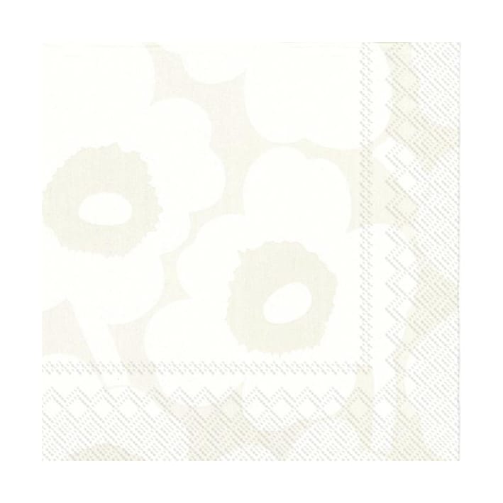 Unikko servetti 33x33 cm 20 kpl - White-grey - Marimekko