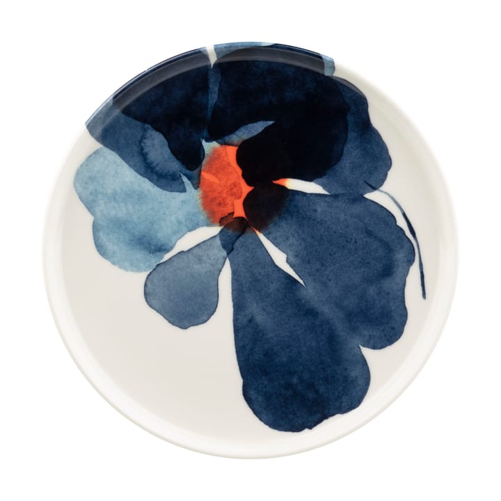 Valssi lautanen Ø20 cm - White-dark blue-orange - Marimekko