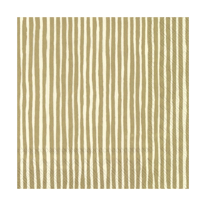 Marimekko Varvunraita servietti 33×33 cm 20-pakkaus Gold