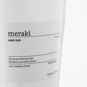 Meraki käsisaippua täyttöpakkaus 1000 ml - Pellavan kaste - Meraki