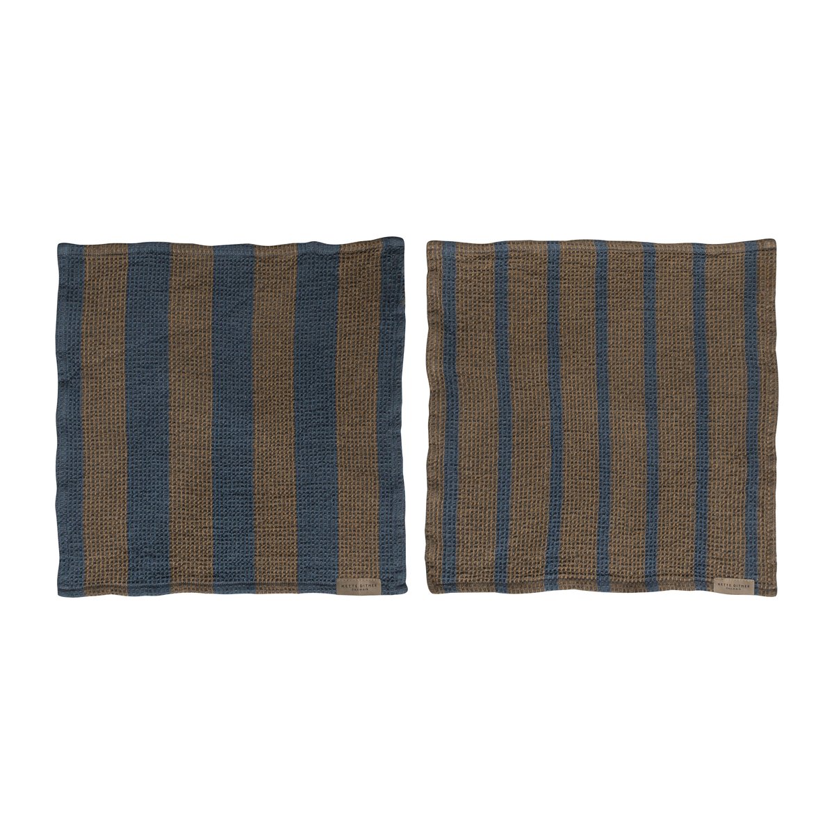 Mette Ditmer Elvira tiskirätti 33×33 cm 2-pack Ochre