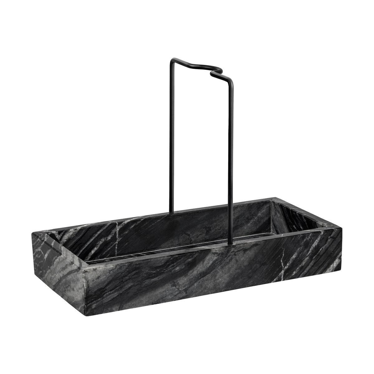 Mette Ditmer Marble tiskipöydän järjestäjä 12×23,5 cm Black-grey