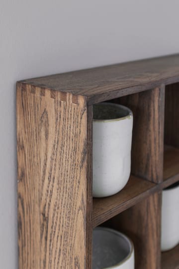 Showcase seinähylly 40x53 cm - Dark oiled oak - Mette Ditmer