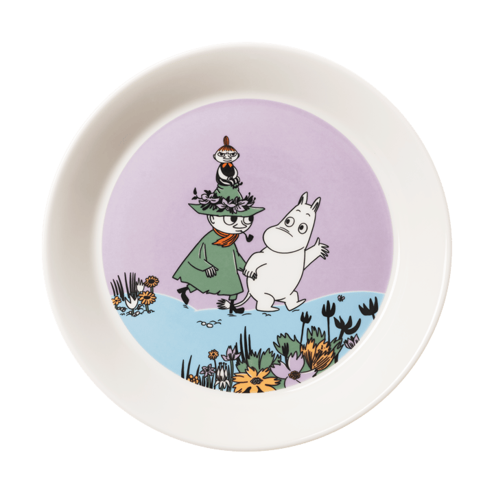 Ikuiset ystävät Muumi-lautanen - Ø19,5 cm - Moomin Arabia