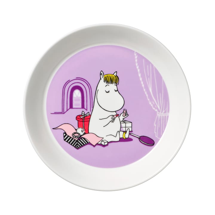 Niiskuneiti-muumilautanen, purppura - purppura - Moomin Arabia