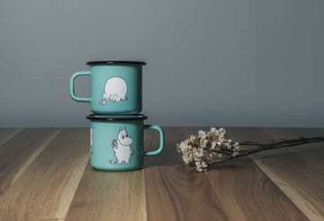 Moomin Retro -emalimuki 37 cl - Mint - Muurla