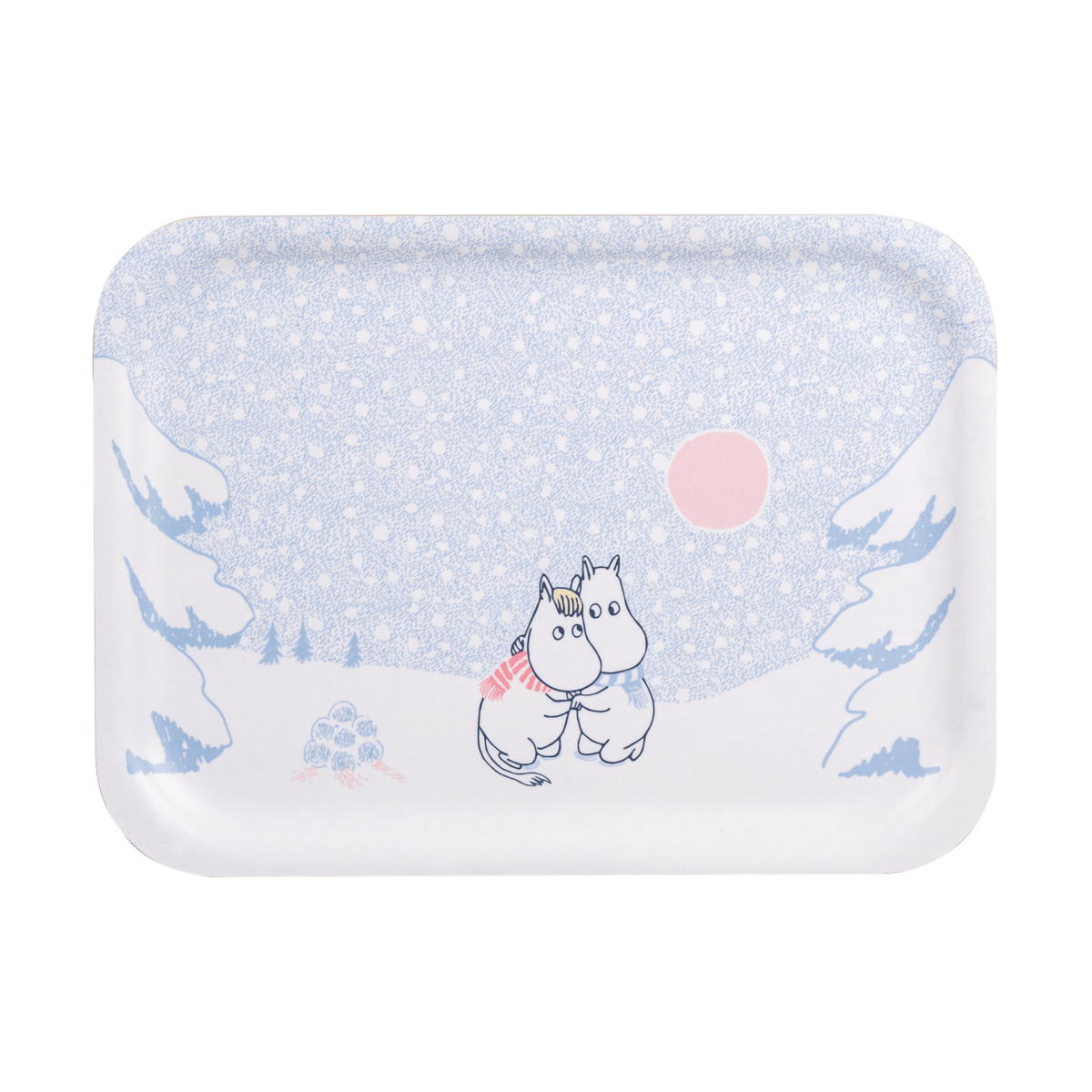 Muurla Moomin tarjotin 20×27 cm Let it snow