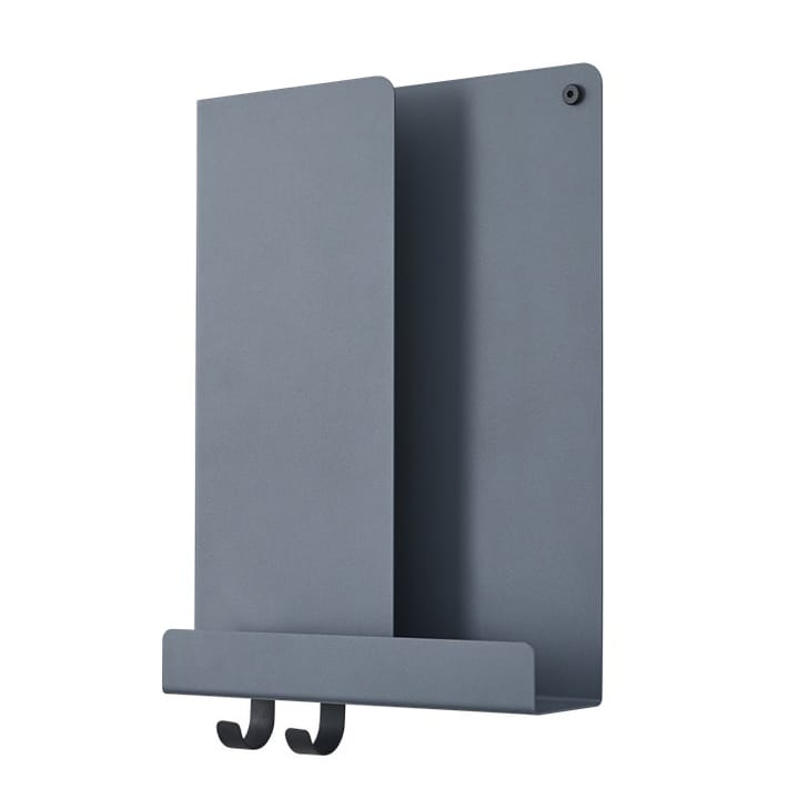 Folded hylly 40 x 295 cm, Blue-grey Muuto