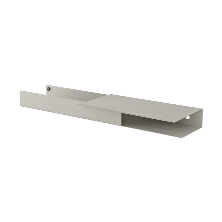 Folded platform -hylly 62 x 5,4 cm - Grey - Muuto