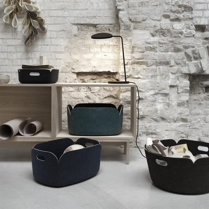 Restore säilytyskori pieni, Black melange (musta) Muuto