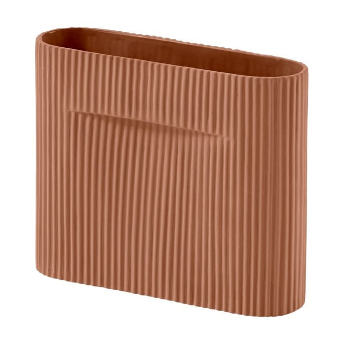 Ridge maljakko 16,5 cm, Terracotta Muuto