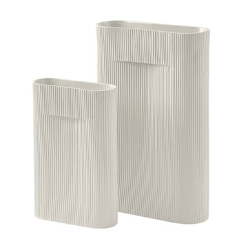 Ridge maljakko 48,5 cm - Off white - Muuto