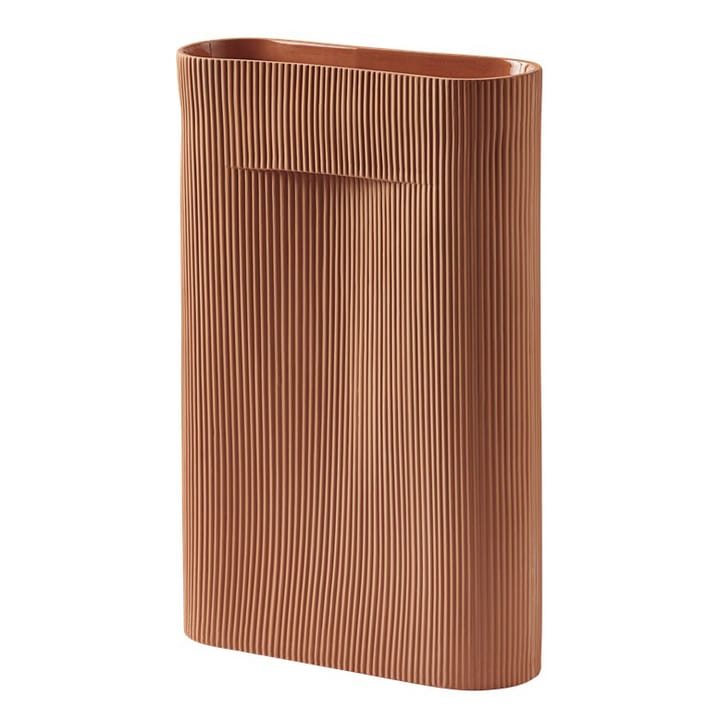 Ridge maljakko 48,5 cm, Terracotta Muuto