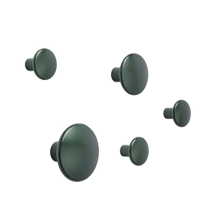 The Dots ripustin metalli 5 kpl, Dark green Muuto