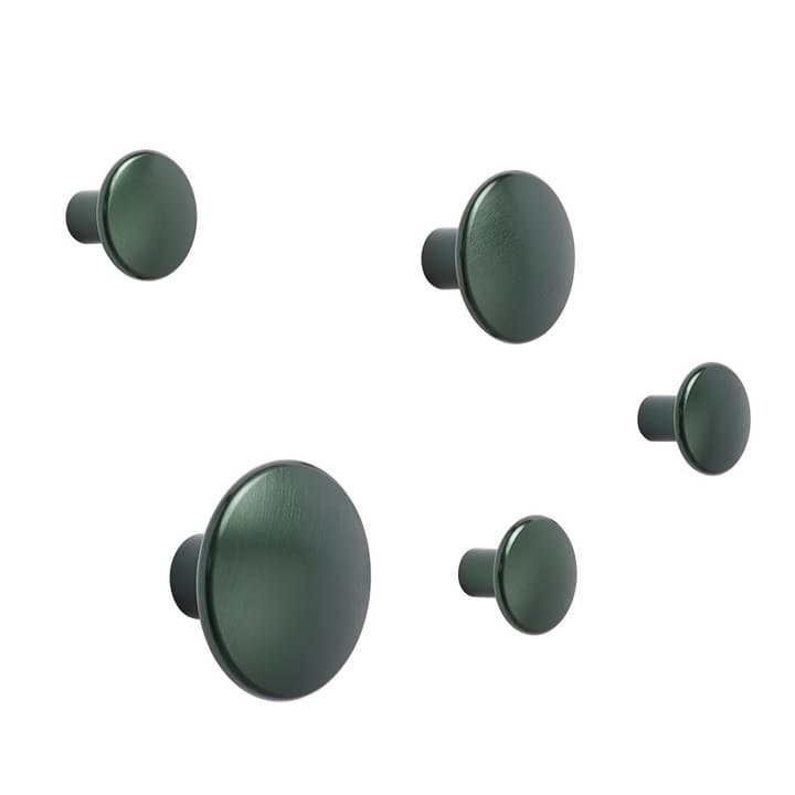 The Dots -vaatekoukku metalli 2,7 cm, Dark green Muuto