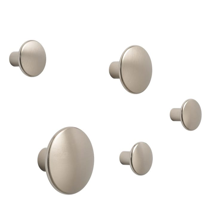 The Dots -vaatekoukku metalli 5 cm, Taupe Muuto