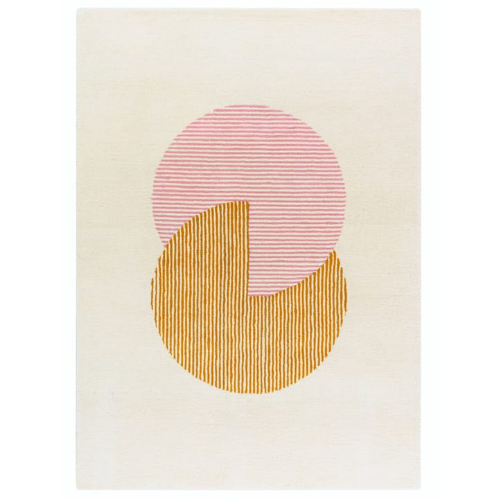 Circles-villamatto, vaaleanpunainen, 200x300 cm NJRD
