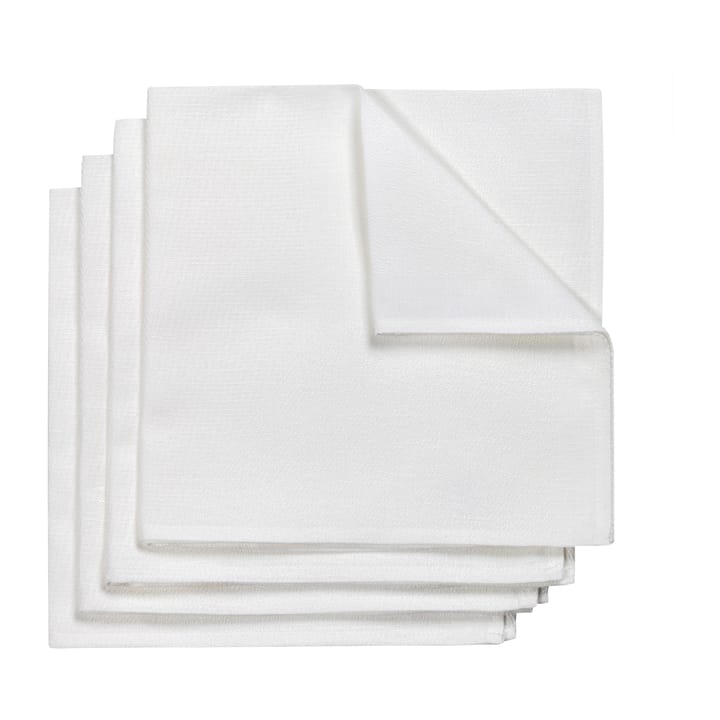 Metric lautasliina 47x47 cm 4-pack, Valkoinen NJRD