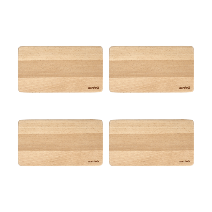 Nordwik voileipätarjotin pyökki 4-pack - 20x11x0,8cm - Nordwik