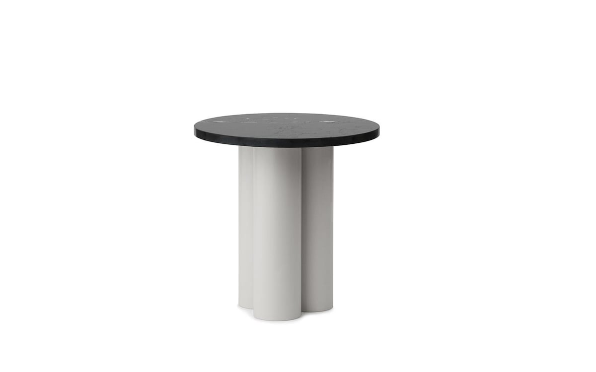 Normann Copenhagen Dit sivupöytä Ø40 cm Sand-musta-marquina