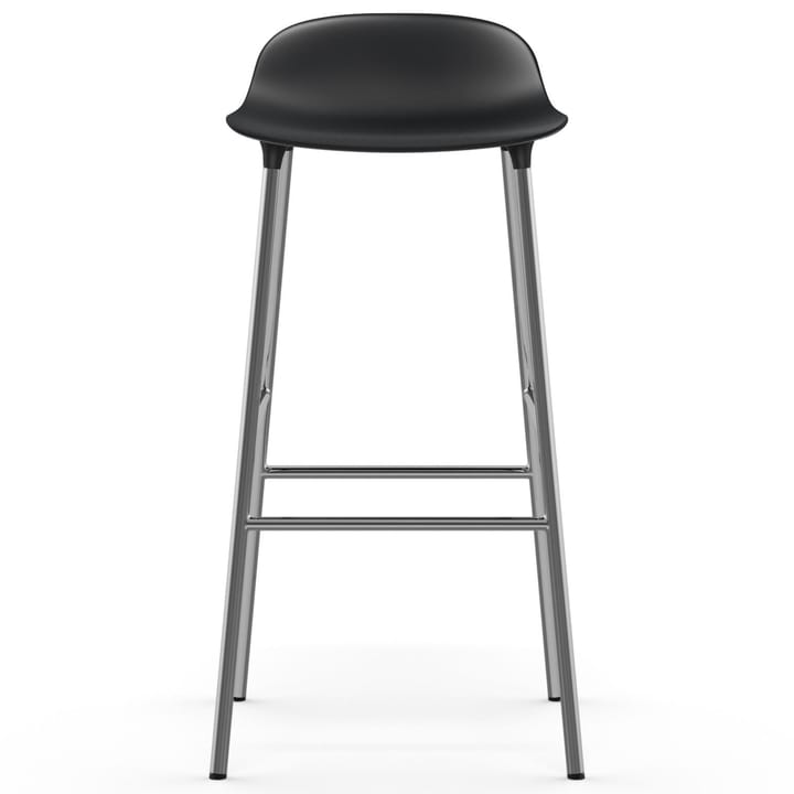 Form baarituoli kromatut jalat 75 cm, Musta Normann Copenhagen