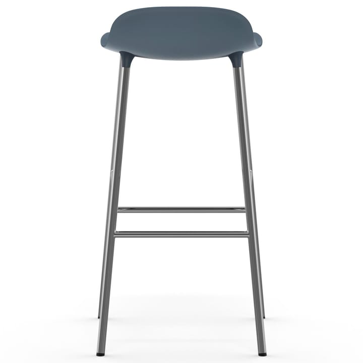 Form baarituoli kromatut jalat 75 cm, Sininen Normann Copenhagen