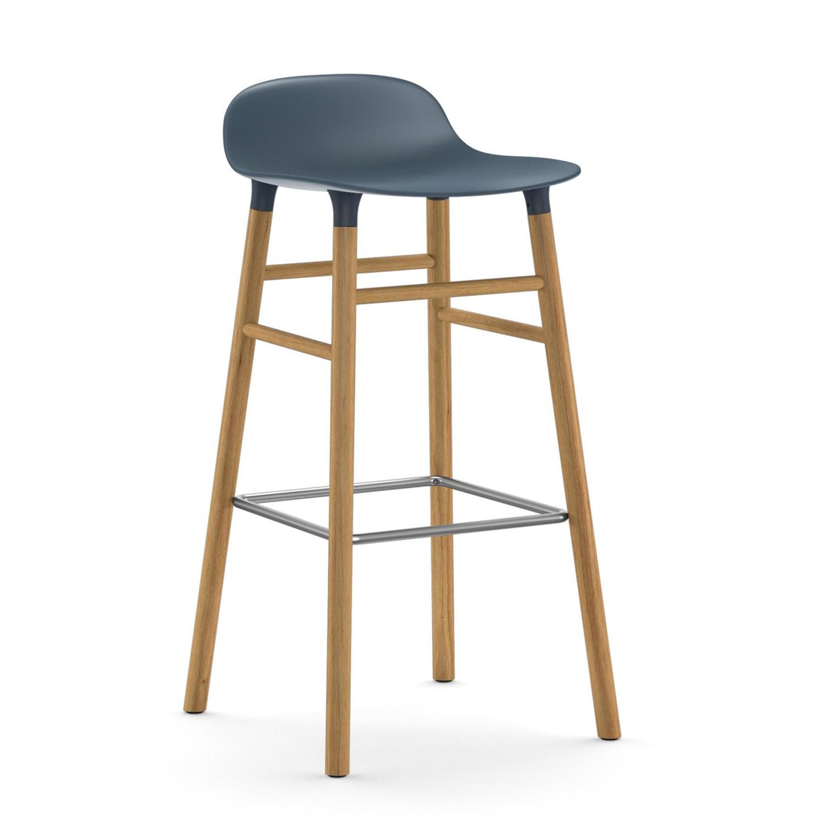 Normann Copenhagen Form Chair baarijakkara Jalat tammea sininen