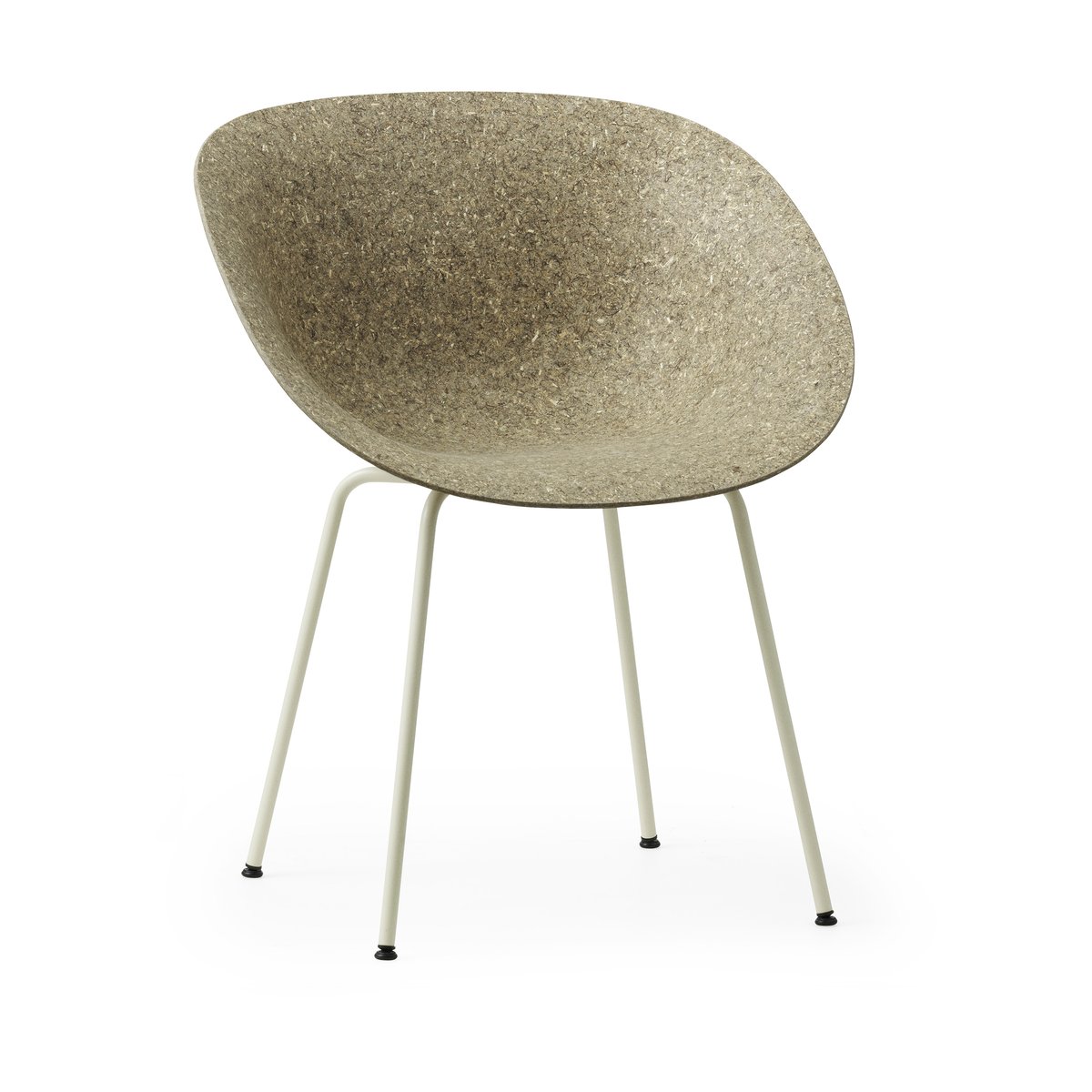 Normann Copenhagen Mat Armchair käsinojatuoli Seaweed-cream steel