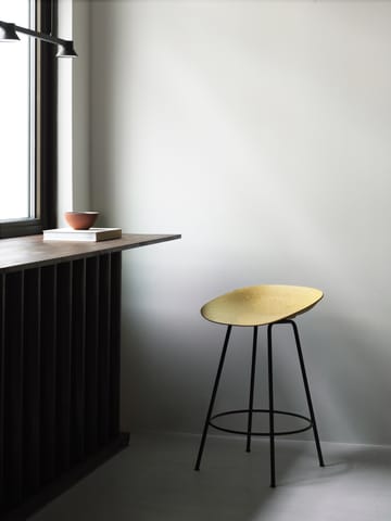 Mat Barstool baarijakkara 65 cm - Hemp-black steel - Normann Copenhagen