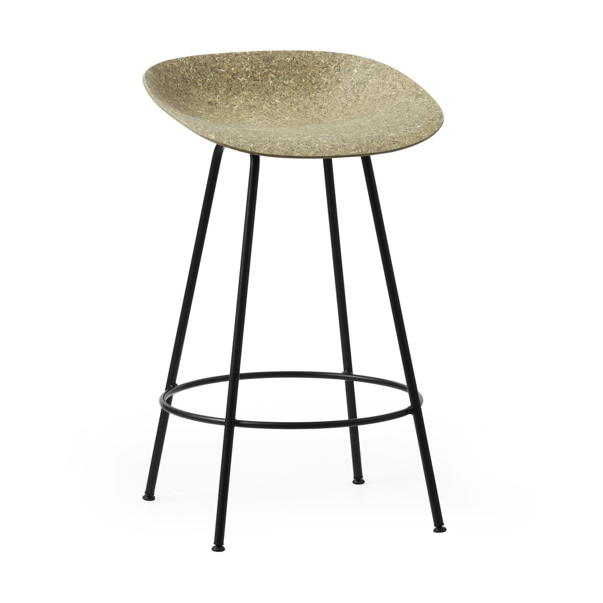 Normann Copenhagen Mat Barstool baarijakkara 65 cm Seaweed-black steel