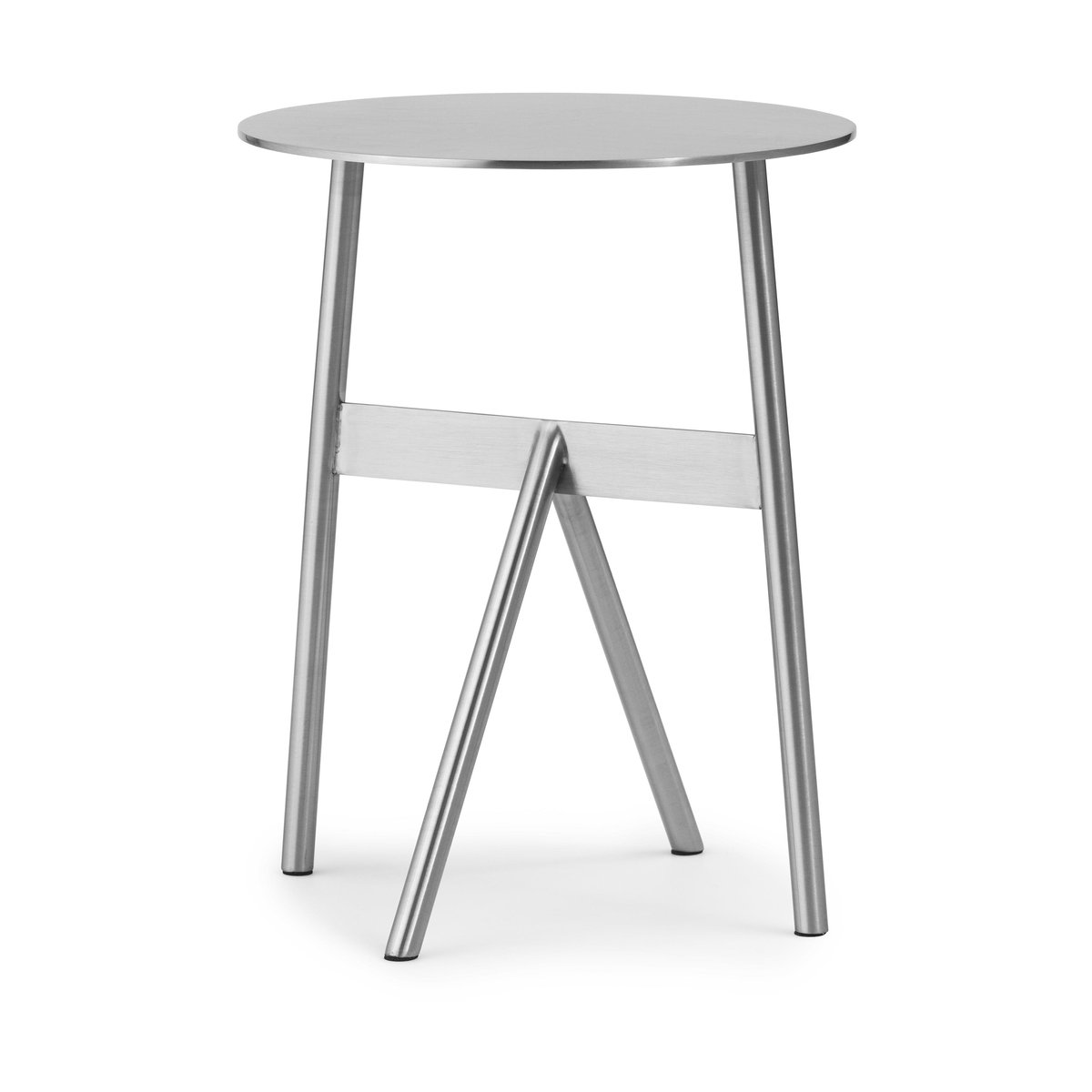 Normann Copenhagen Stock Table sivupöytä Ø37 cm K:46 cm Stainless Steel