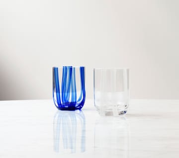 Stripe lasi 39 cl - Blue Stripes - Normann Copenhagen