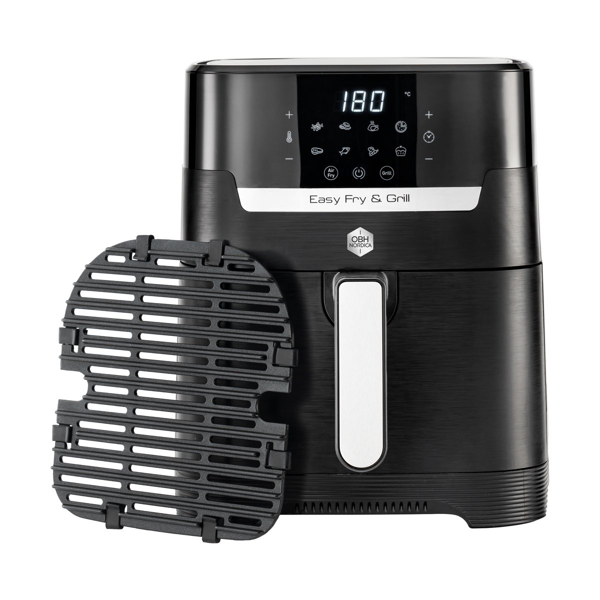 OBH Nordica Easy Fry & Grill Precision 2-in-1 Airfryer Musta