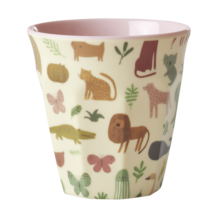 Rice lasten kuppi melamiini - Sweet Jungle Print-Soft Pink - RICE