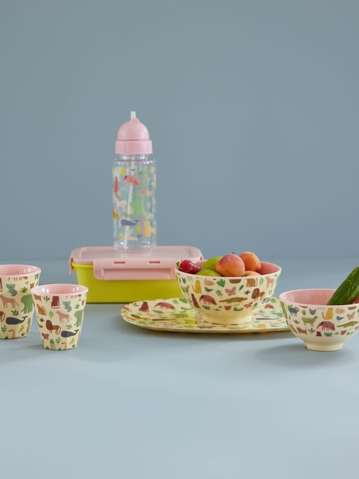 Rice lasten kuppi melamiini, Sweet Jungle Print-Soft Pink RICE