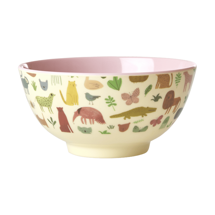 Rice melamiinikulho medium - Sweet Jungle Print-Soft Pink - RICE