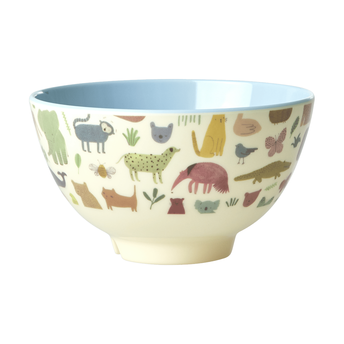 RICE Rice melamiinikulho small Sweet Jungle Print-Soft blue