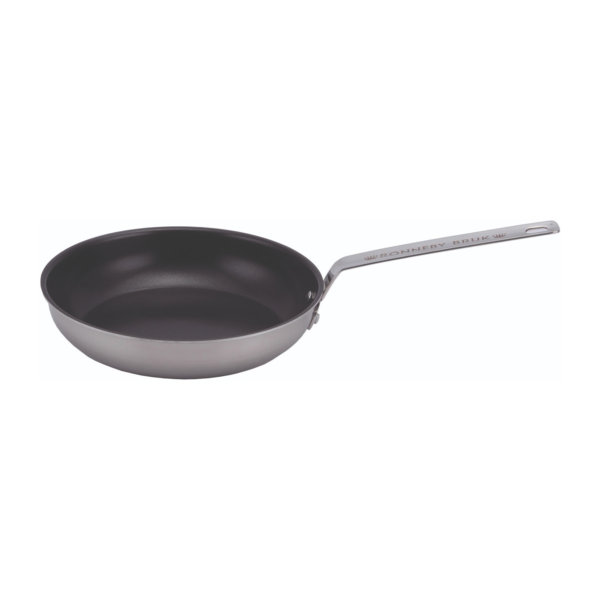 Ronneby Bruk Inox paistinpannu ruostumaton teräs keraamisella tarttumattomalla pinnalla Ø 24 cm