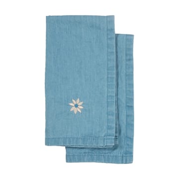 Eden denim keittiöpyyhe 50x70 cm 2-pack. - Sininen - Sagaform