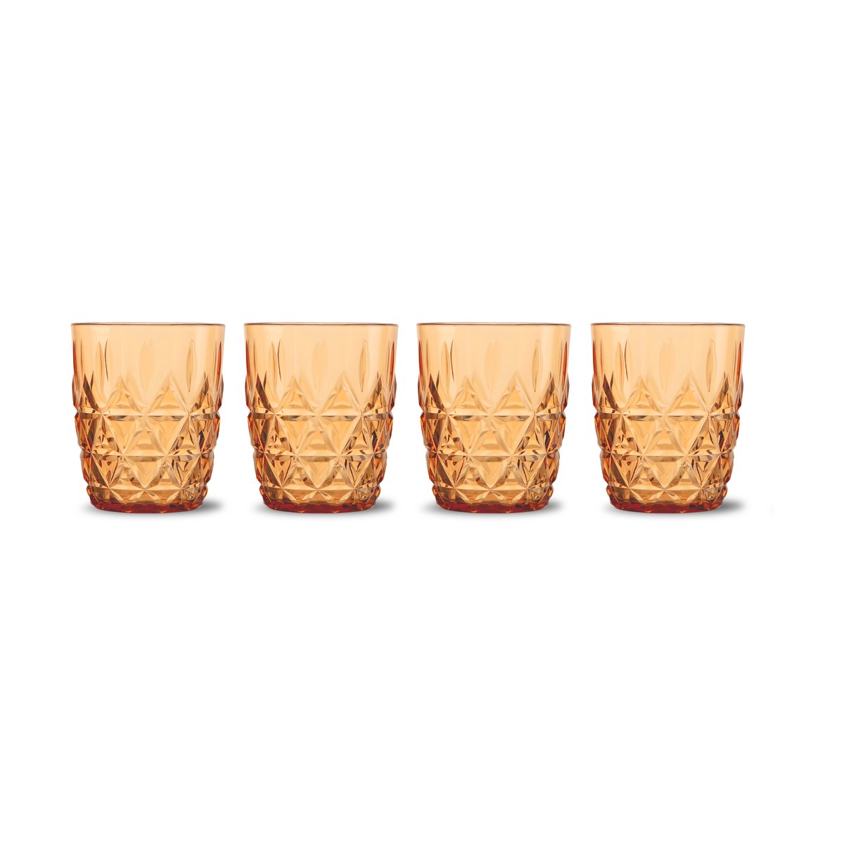 Sagaform Picknick Juni juomalasi 28 cl 4-pack Amber