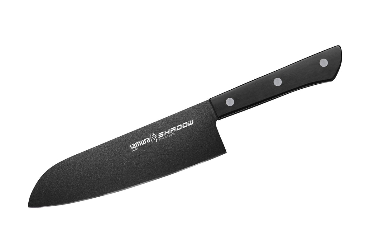 Samura SHADOW Santoku 17,5 cm Musta