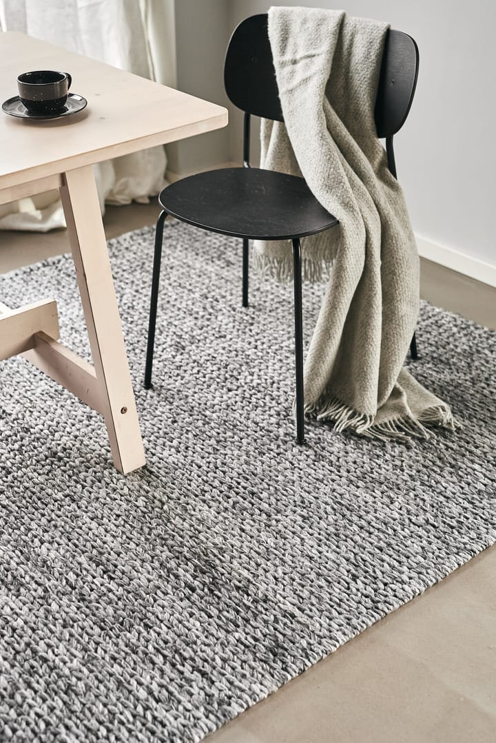 Braided villamatto tumman harmaa, 170x240 cm Scandi Living