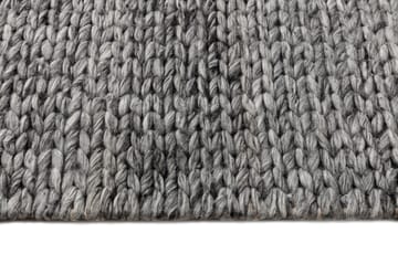 Braided villamatto tumman harmaa - 200x300 cm - Scandi Living